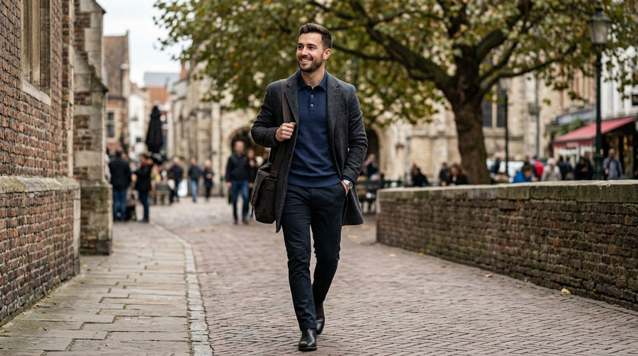 Men's Collared Sweatshirts: Fabric and Layering Guide