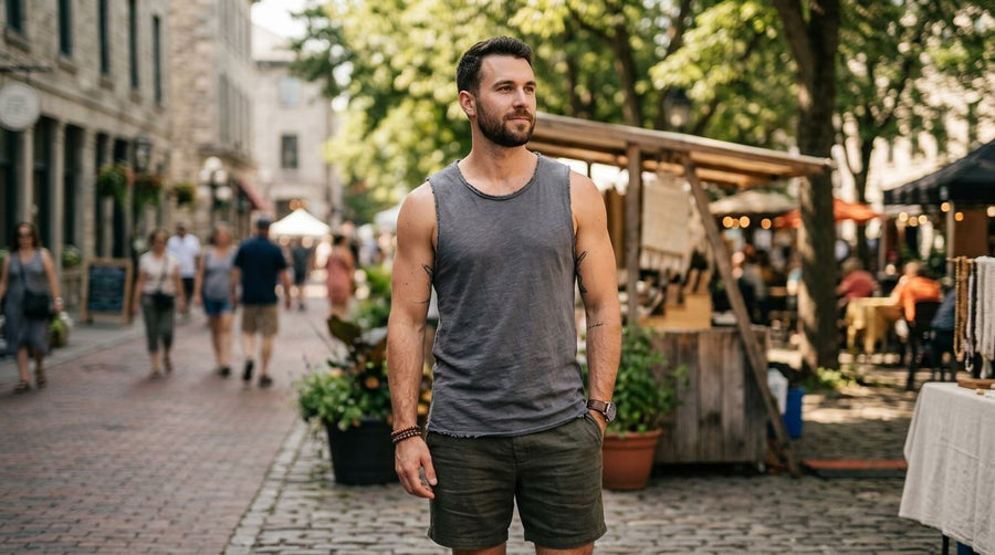 Raw-Edge Tank Tops for Men: Cuts, Fabric and Care