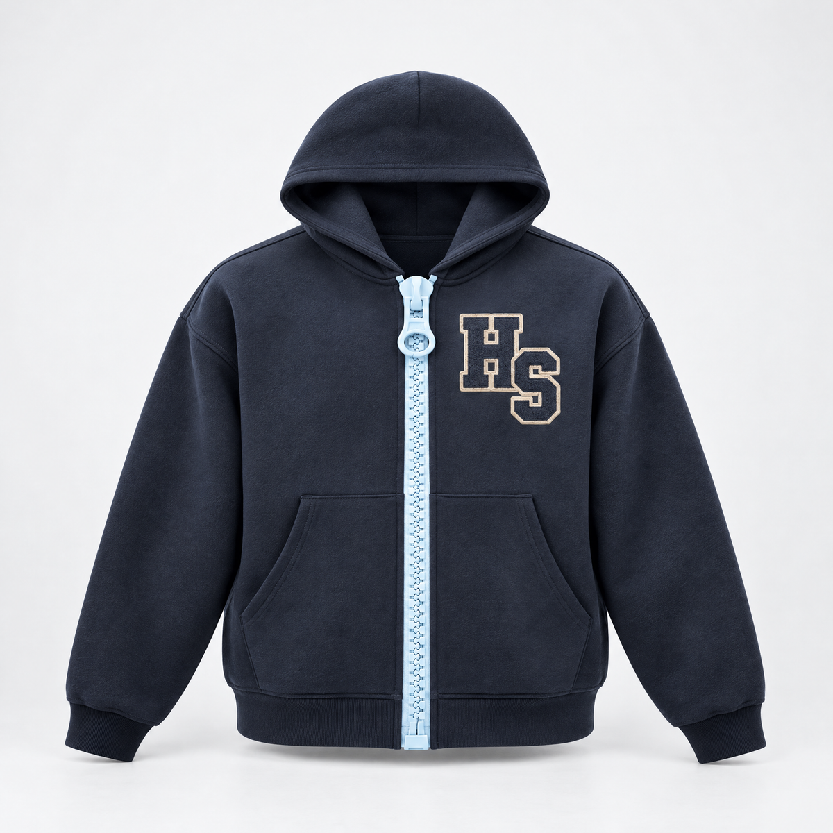 Unisex Oversized Chunky-Zip Boxy Hoodie — image 2