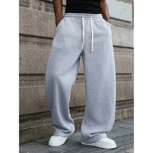 Heavy Standard loose-fit straight-leg sweatpants with a mid-rise drawcord waist